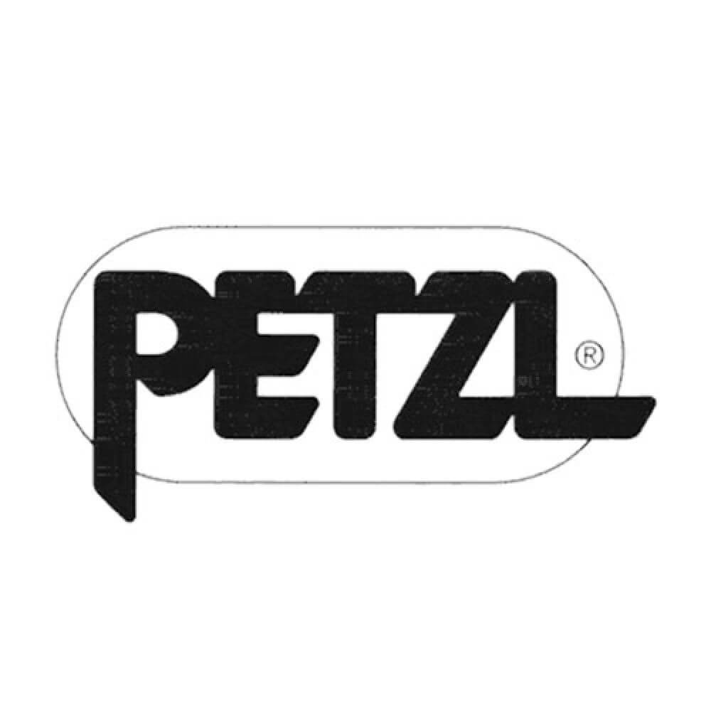 Petzl Logo in schwarz-weiß